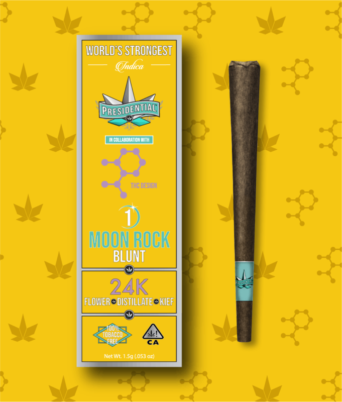 Presidential x THC Design Moon Rock Blunts