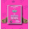 Buy Pink Cookies cannabis strain - frosty pink buds close-up